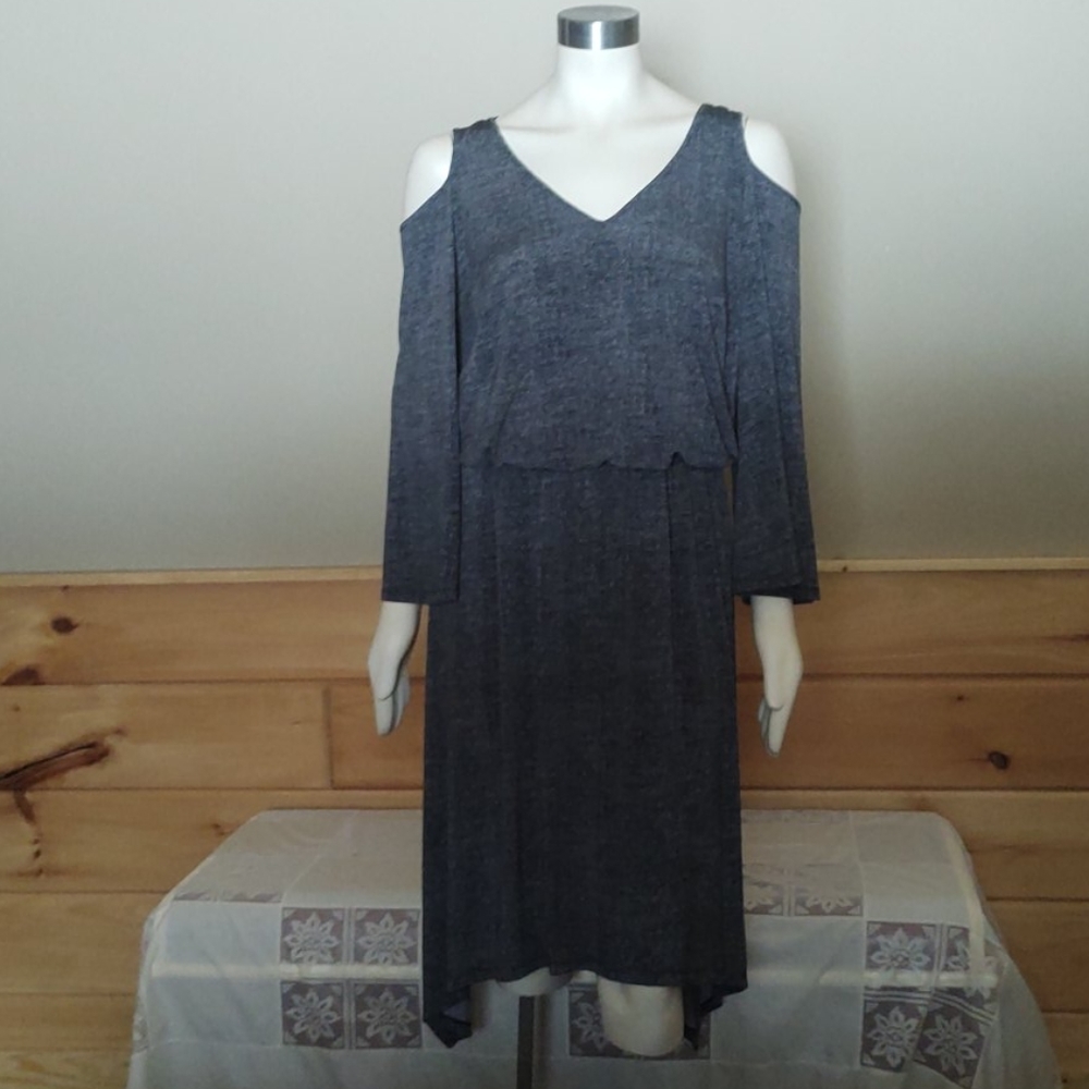 Sz 14W London Times Cold-shoulder Dress - Picture 1 of 8